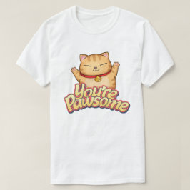 Camiseta Gato Whimsical Você é Pawsome
