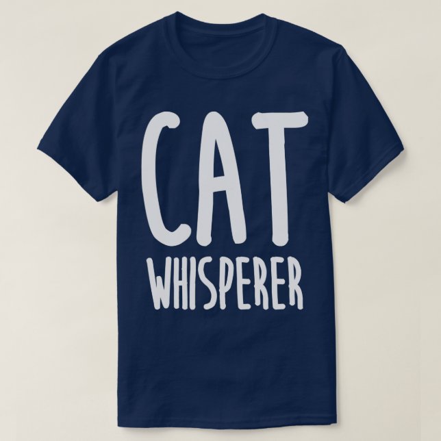 Camiseta Gato Whisperer Engraçado e Gato Bonito (Frente do Design)