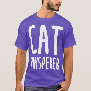 Camiseta Gato Whisperer Engraçado e Gato Bonito T
