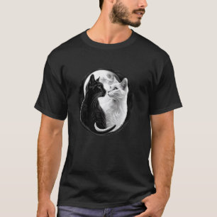 Camiseta Gato Yin Yang Feng Shui Ying Yang Gatinho Enluarad