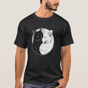 Camiseta Gato Yin Yang Feng Shui Ying Yang Gatinho Yin Yang