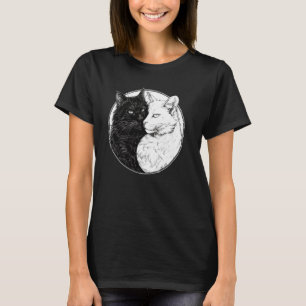 Camiseta Gato Yin Yang Feng Shui Ying Yang Gatinho Yin Yang