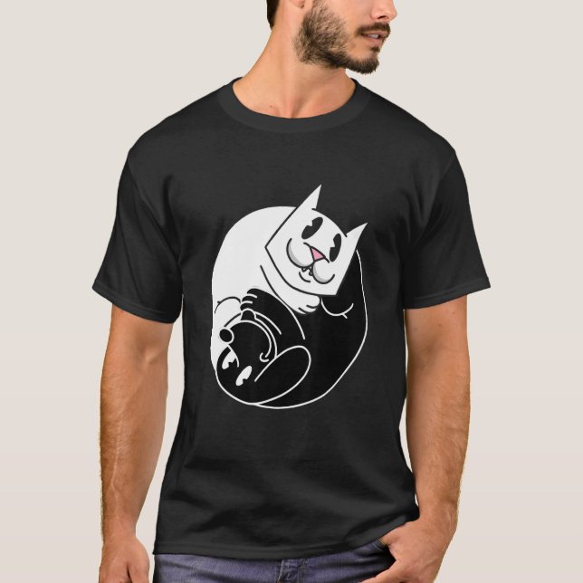 Camiseta Gato Ying Cachorro Yang (Frente)