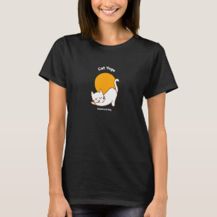 Camiseta Gato Yoga Abaixo Gatinho Cão Humor Kitten Workout