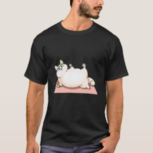 Camiseta Gato Yoga Fitness Asana Dono de Gato