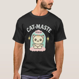 Camiseta Gato Yoga Meditação Divertido Zen Gatinho Mia Om D
