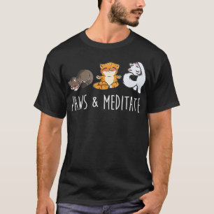 Camiseta Gato Yoga Paws Medita Pet Cute Gift 2