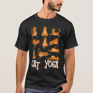 Camiseta Gato Yoga Praticando Meditação Mindfulness Gatinh
