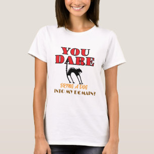 Camiseta Gato zangado reclamando de graça