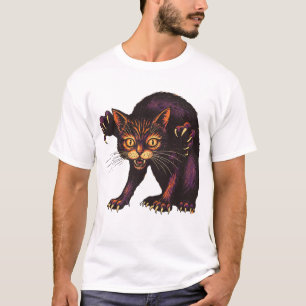 Camiseta Gato Zumbi Engraçado Sinistro Fofo Gatinho Morto-V