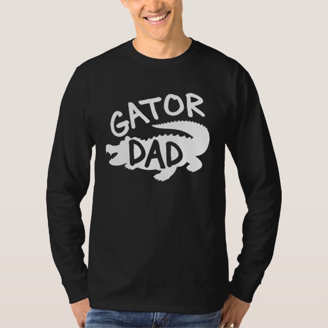 Camiseta Gator Dad Fathers Day Men Alligator Daddy Papa Cro (Frente)