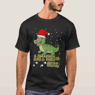 Camiseta Gator de Natal Santa Hat Flórida Alligator C
