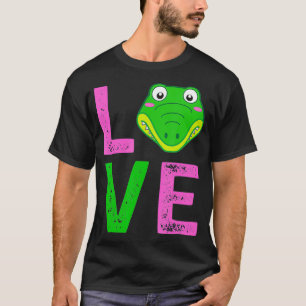 Camiseta Gator Girl Alligator Impressão Zoo Kids Gift