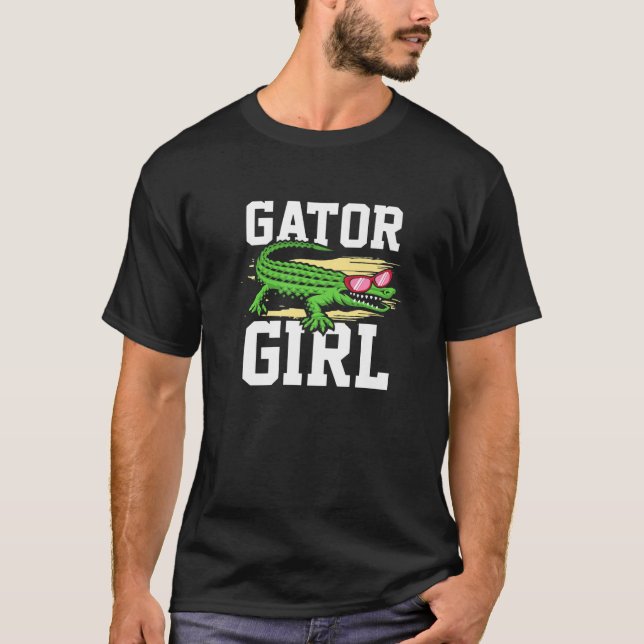 Camiseta Gator Girl for Men Women Crocodile (Frente)