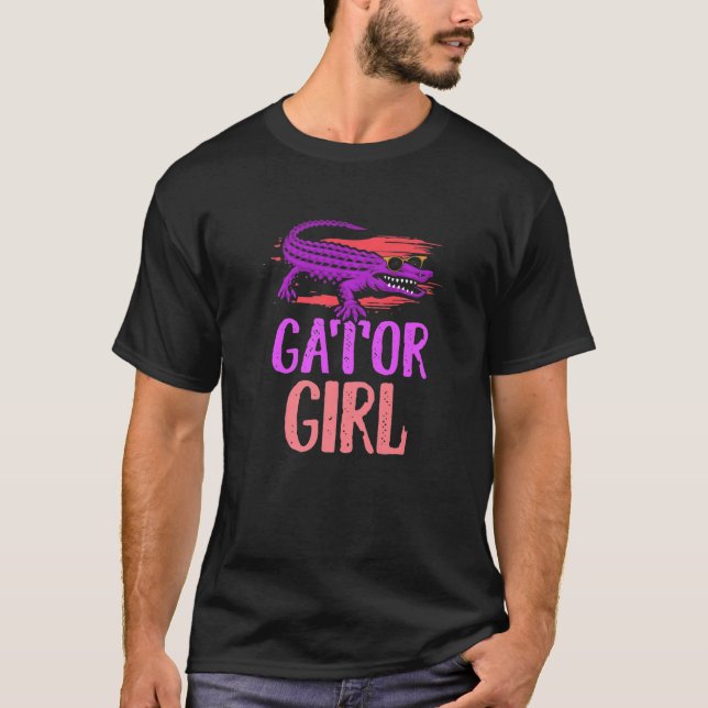 Camiseta Gator Girl for Women Crocodile  Girls (Frente)