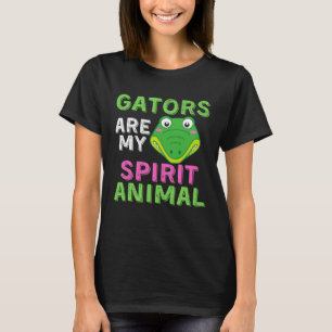 Camiseta Gator Girls Alligator Impressão Zoo Kids Gift 1