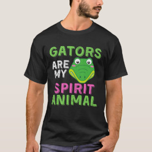 Camiseta Gator Girls Alligator Impressão Zoo Kids Gift Pull