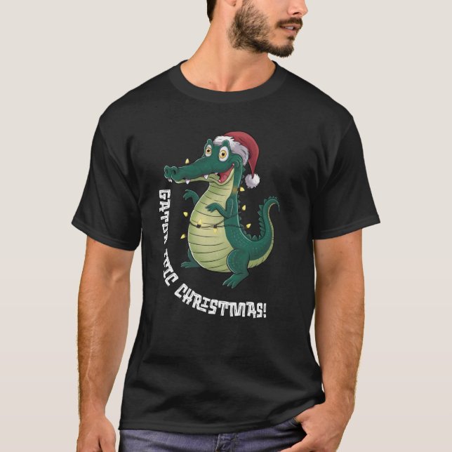 Camiseta Gator Ific Christmas Alligator Christmas (Frente)