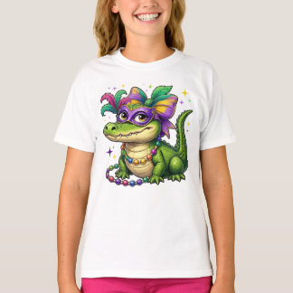 Camiseta Gator Mardi Gras, Mardi Gras Alligator
