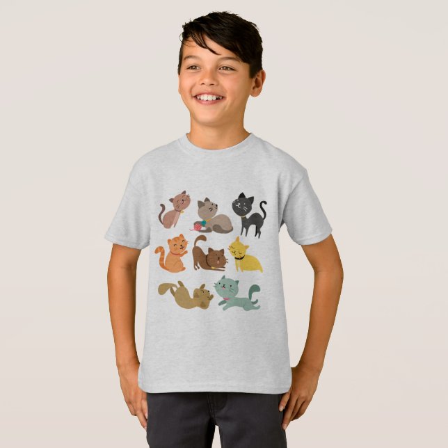 Camiseta Gatos (Frente Completa)