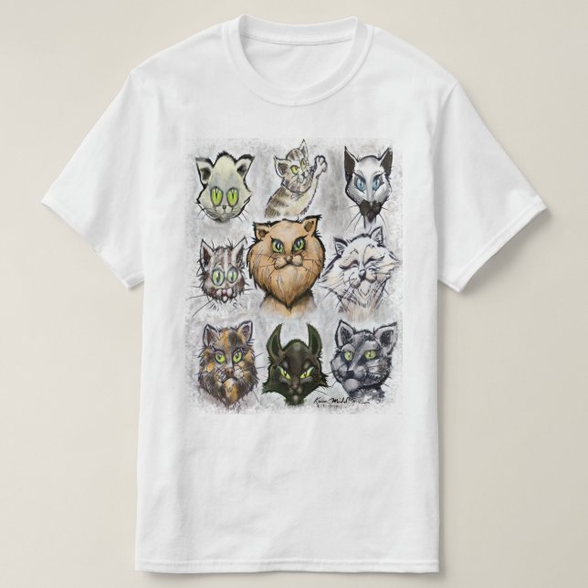 Camiseta Gatos (Frente do Design)