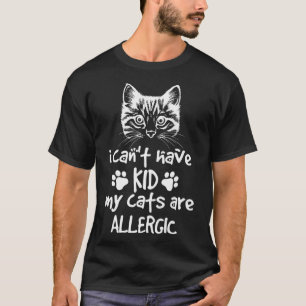 Camiseta Gatos 365 Eu não posso ter filhos meu gato é al
