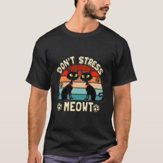 Camiseta Gatos 365 Não Estressam Meowt Raios