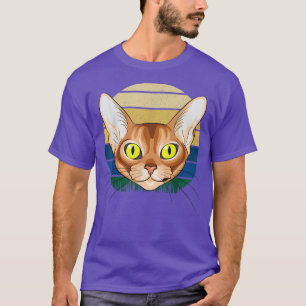 Camiseta Gatos 365 Retro De Gatos Abissinianos