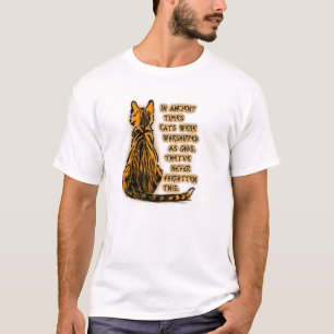 Camiseta Gatos adorados como deuses