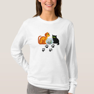 Camiseta Gatos adoráveis no jogo