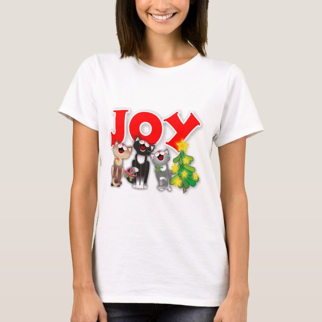 Camiseta Gatos alegres (Frente)