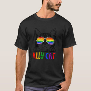 Camiseta Gatos Aliados Arco-íris Lgbt Bandeira Orgulho Gay