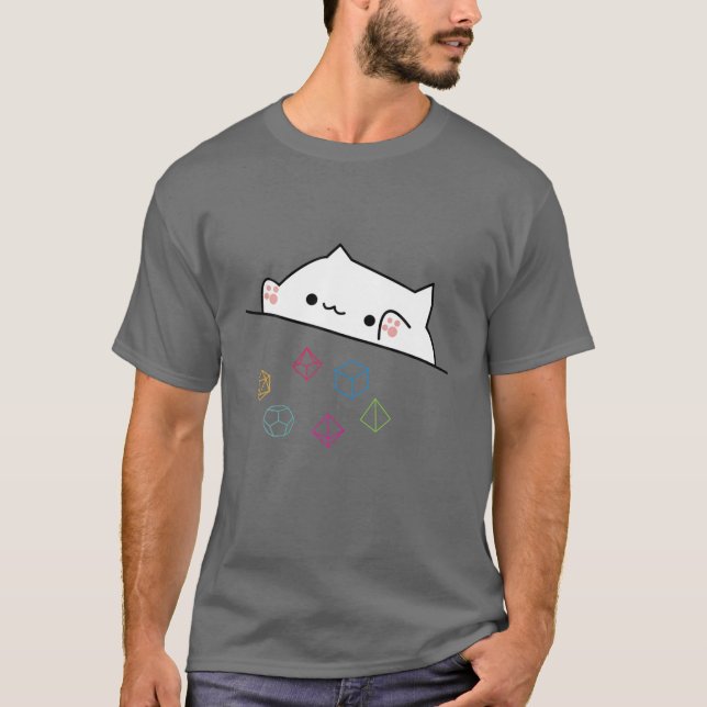 Camiseta Gatos-Alojadores Dom Gift-Thwing Dice (Frente)