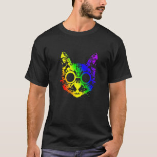 Camiseta Gatos Amam Arco-Íris Gay e Lésbica Orgulho LGBT