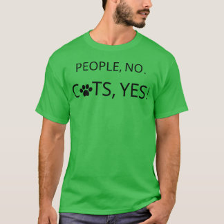 Camiseta Gatos amantes Gatos sim pessoas não garoto