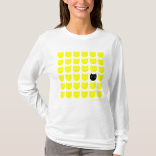 Camiseta Gatos amarelos e pretos