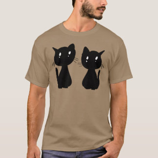 Camiseta Gatos amigos animais lindos família de animação de