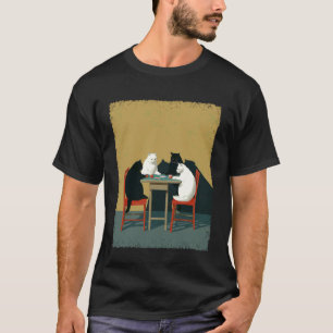 Camiseta Gatos Apostadores Jogando Pôquer