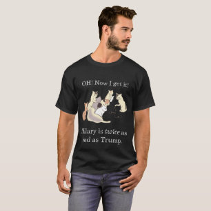 Camiseta Gatos aprendendo como Hillary é uma droga