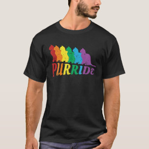 Camiseta Gatos arco-íris medem Orgulho gay LGBTQ LGBT Orgul