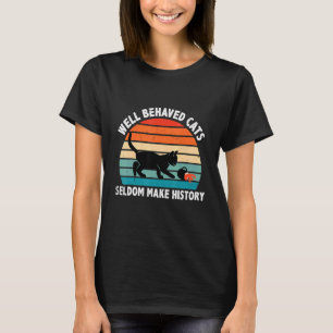 Camiseta Gatos Bem Comportados Raramente Fazem História Don
