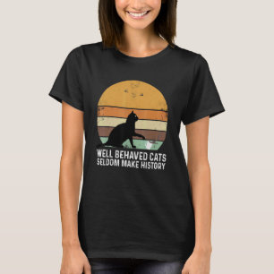 Camiseta Gatos Bem Comportados Raramente Fazem História Pro