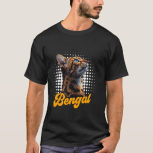 Camiseta GATOS BENGALA Dono de Gato Bengal Retro Amor por G