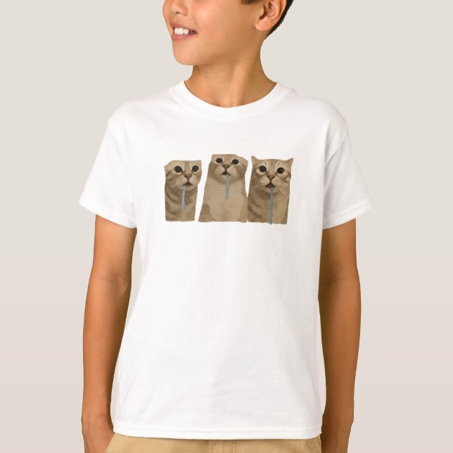 Camiseta Gatos Bobos Triplos Babões Meme (Frente)