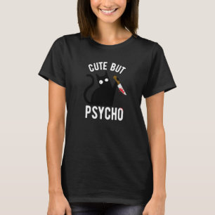 Camiseta Gatos - Bonitos Mas Psicos Gatos Gatos Mamãe Gatos