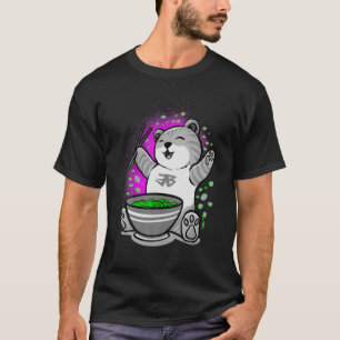 Camiseta Gatos Cachorros Comendo Ramen ~ Kawaii Ramen Gats