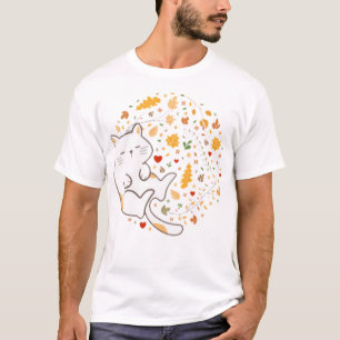 Camiseta Gatos-cama bonitos