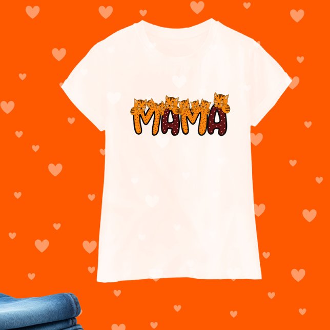Camiseta Gatos-cama bonitos (Criador carregado)