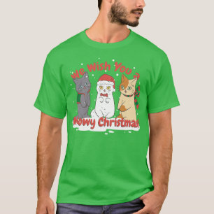 Camiseta Gatos Cantando Natal