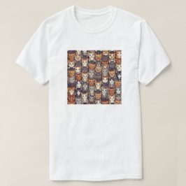 Camiseta Gatos Coloridos Digitalizados